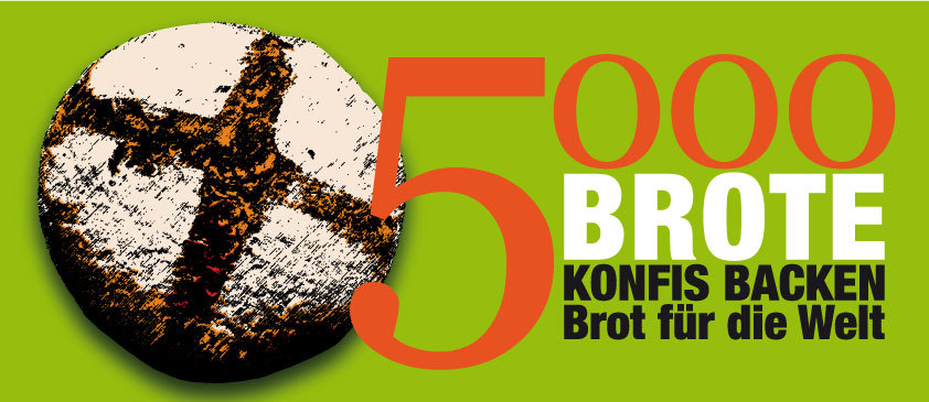 Logo der Aktion 5000 Brote - Konfis backen Brot für die Welt