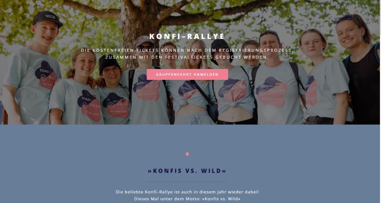 Jugendliche mit dem T-Shirt der Konfi-Rallye 2022